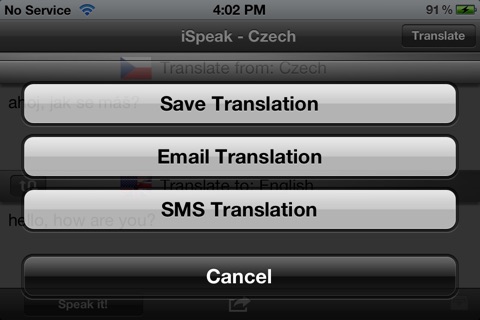 iSpeak Czech screenshot 3