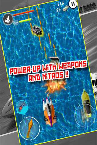 A Police Chase Nitro Speed Boat Race screenshot 3