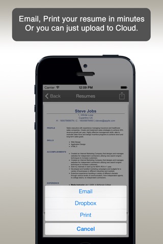 Resume Pro 2 screenshot 3