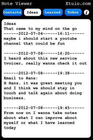 Etuio Notes screenshot 3