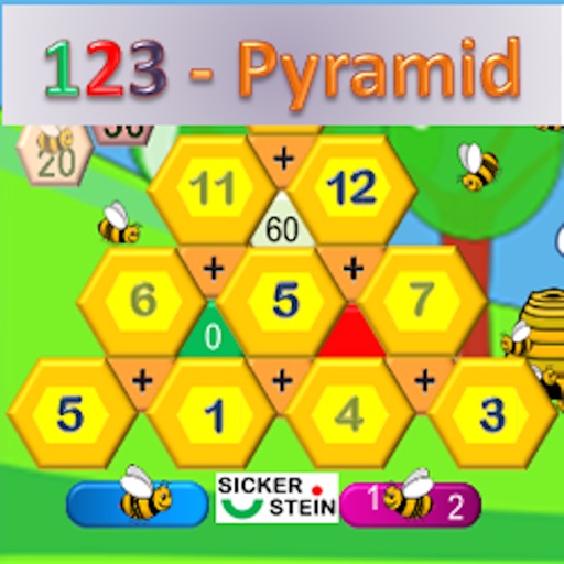 123 Math Pyramid icon