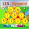 123 Math Pyramid is a new colorful math exercising game for kids ages 4 to 7