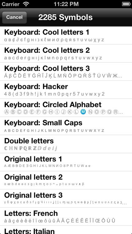 Special Symbols for Facebook, Twitter, Texts & Email