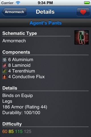 SWTOR Schematics screenshot 3