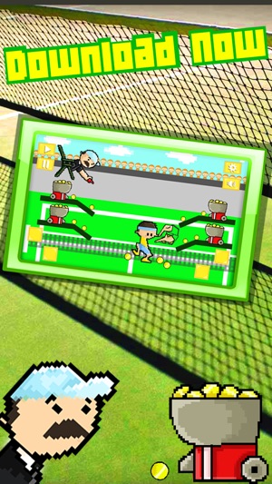 Pixel Tennis Player Madness Free Game - 像素 網球 播放機 瘋狂 免費 體育 遊(圖2)-速報App