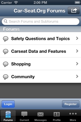 Car-Seat.Org Forums and Features screenshot 2