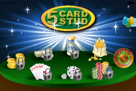 Five Card Stud - Free Straight Poker Game screenshot 2