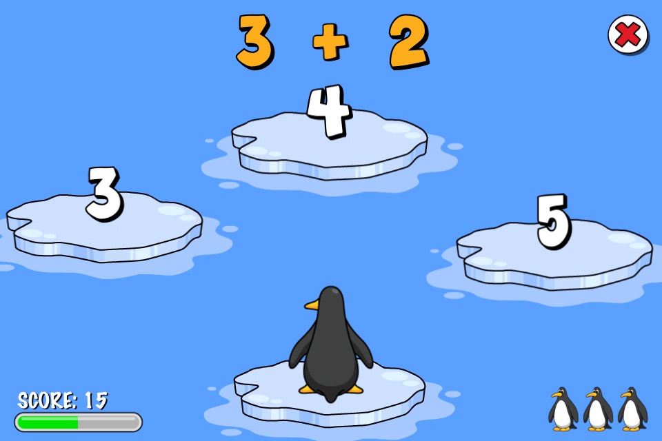 Math Penguin Lite screenshot 2