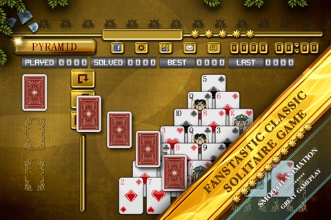 ACC Solitaire [ Pyramid ] HD Free - Classic Card Games for iPad & iPhone screenshot 2
