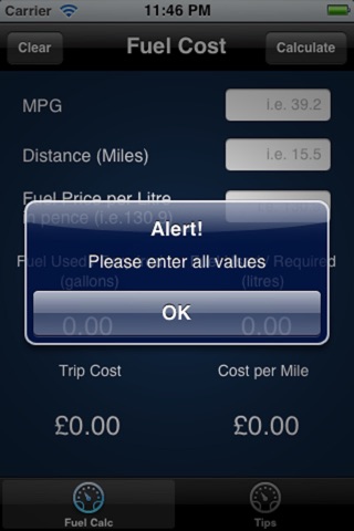UK Fuel Calc screenshot 3