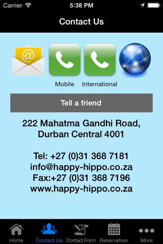 HAPPY HIPPO DURBAN SA screenshot 2