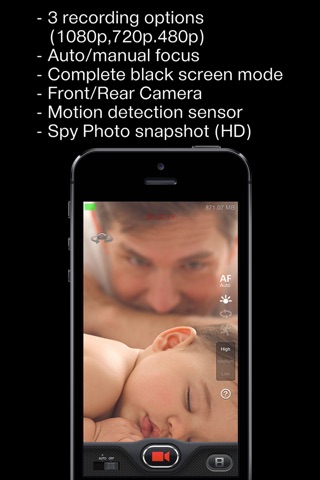 SpyCam - Stealth Video Camera screenshot 2