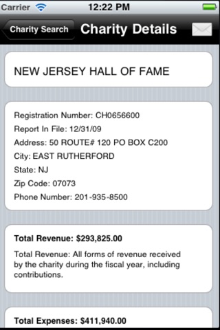 New Jersey Charity Search screenshot 3