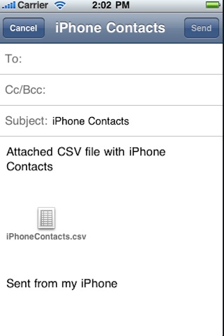 Contacts Exporter - iContacts Backup screenshot 4