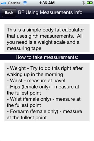 Body Fat - Calculator screenshot 3