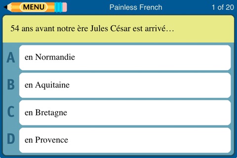 Painless French Challenge screenshot 2