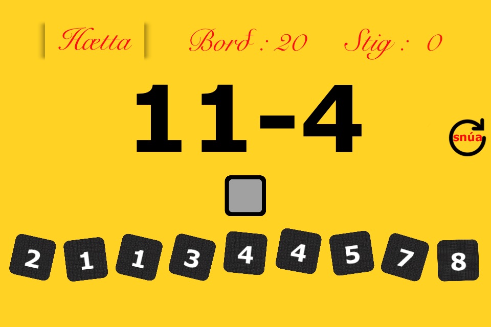 Stærðfræðileikurinn screenshot 4