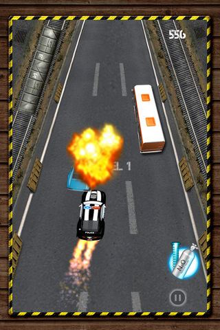 Action Police Car Street Race - Nitro Cops Extreme Heat screenshot 2