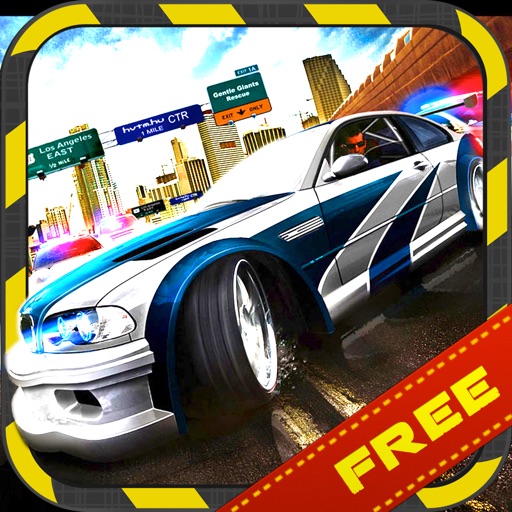 Aggressive Police Car Chase Race Free Icon
