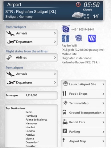 Stuttgart Airport Pro (STR) + Flight Tracker radar screenshot 3