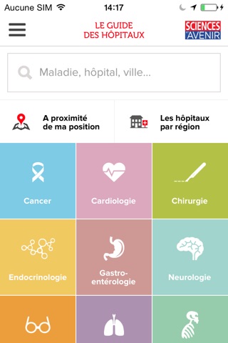 Le Guide des Hôpitaux et des services de pointe par Sciences et Avenir Santé screenshot 2