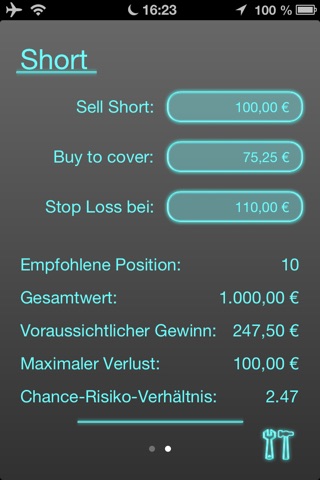 Risk Manager - Stocks screenshot 2