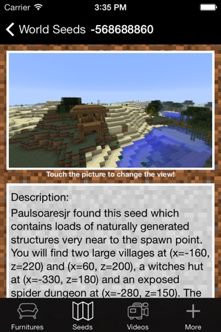 Furniture and Seed Guide for Minecraft screenshot 4