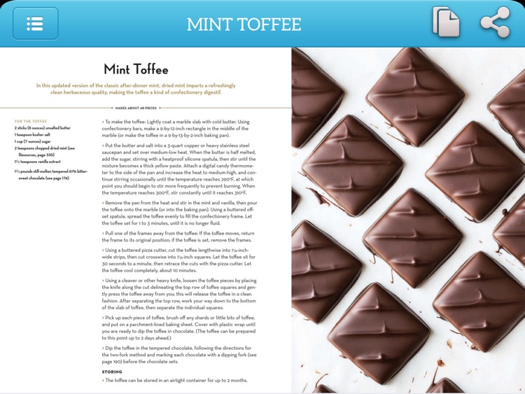 Dessert Recipes Chocolate and Confection for iPad