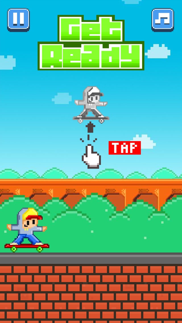 TINY SKATEBOARDERS – PLAY FREE 8-BIT PIXEL GAMES 1.0 IOS
