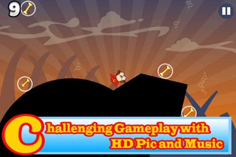 Flying Big Dog Pitbull: Roll my Super Dog to bones and Save him from hungry screenshot 2