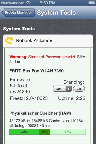 Freetz Manager screenshot 3