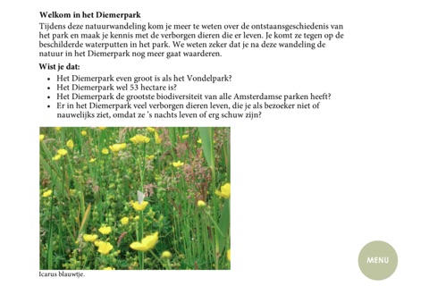 Verborgen dieren Diemerpark screenshot 2