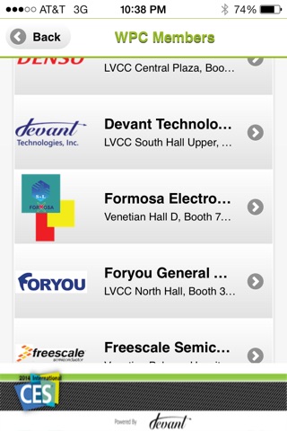 Wireless Power Consortium App for CES 2014 screenshot 3