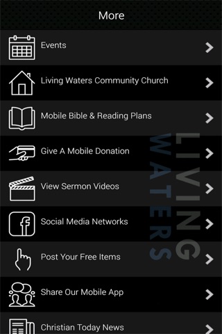 Living Waters Community Church. screenshot 2