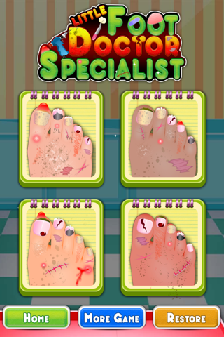 little Foot doctor specialist free kids games screenshot 2