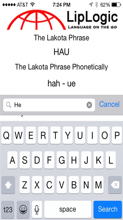 LipLogic Lakota Words and Phrases