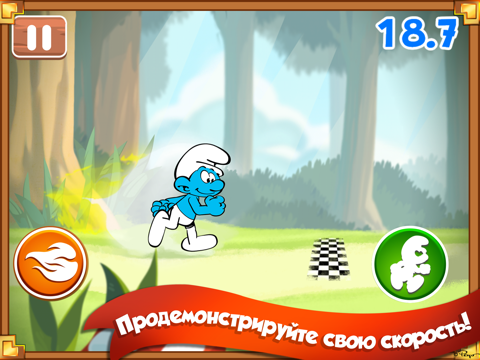 игры смурфиков - спортивные соревнования для iPad