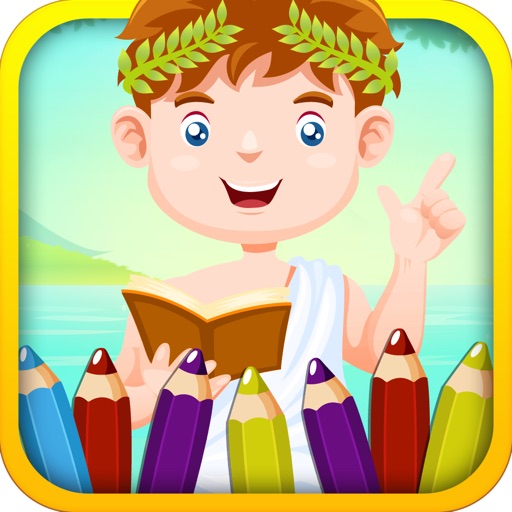 Greek Coloring Book iOS App