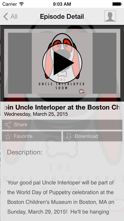 Uncle Interloper Show - Your favorite talking dog!