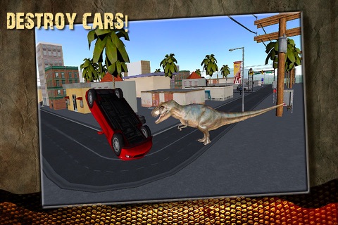 Crazy Dinosaur Simulator - Real tyrannosaurus roar and rampage 3D game for teens and kids screenshot 4