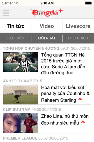 Tin Bóng Đá screenshot 2