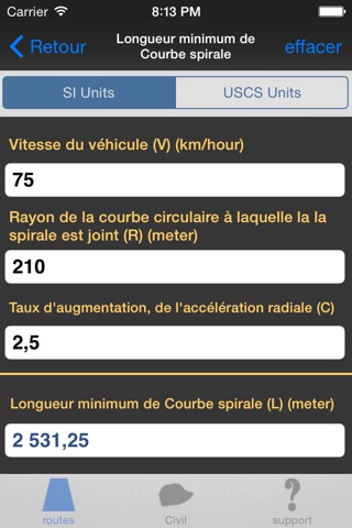 Roads Construction Calculator plus screenshot 4