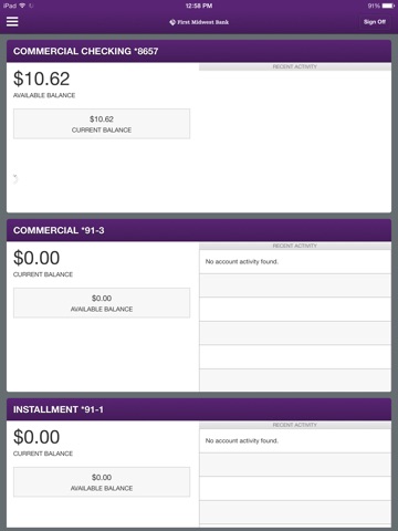 First Midwest Mobile for iPad screenshot 2