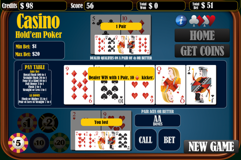 Texas Holdem Poker vs Croupier screenshot 2