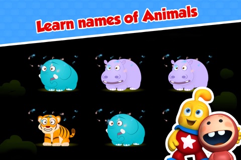 Learn Jungle Animal Names : Peekaboo Matching Puzzle for Toddler in Preschool & Montessori! screenshot 2