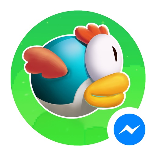 Share Chicken Crash Game with your friends in Messenger iOS App