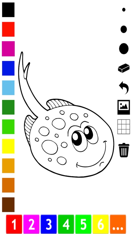 A Fish Coloring Book for Children: Color Animals Under Water!