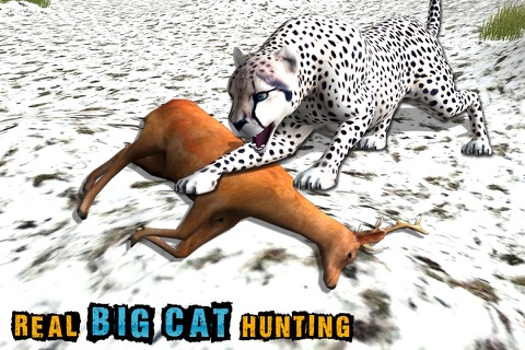 Wild Snow Leopard Simulator 3D – Big Cat Hunting & Chasing Wildlife Animals on Mountains screenshot 4