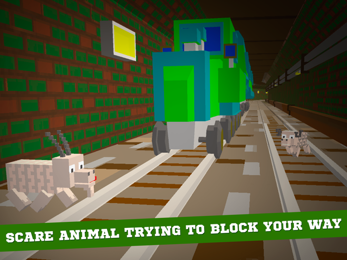 Pixel Subway Train Simulator 3D