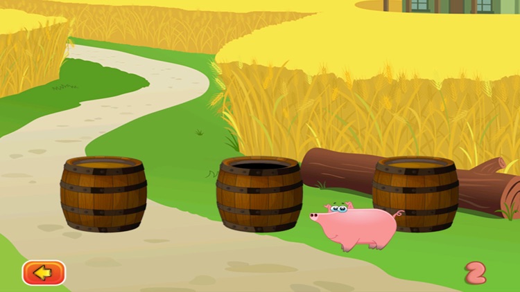 Happy Fat Pig Farm - Barrel Guessing Game- Free screenshot-3